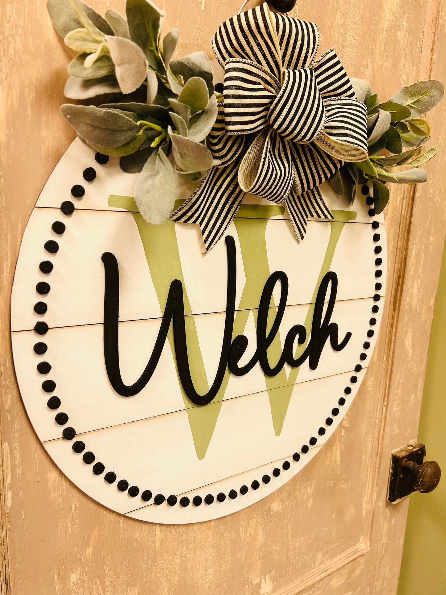 Shiplap Inspired Last Name Hanger