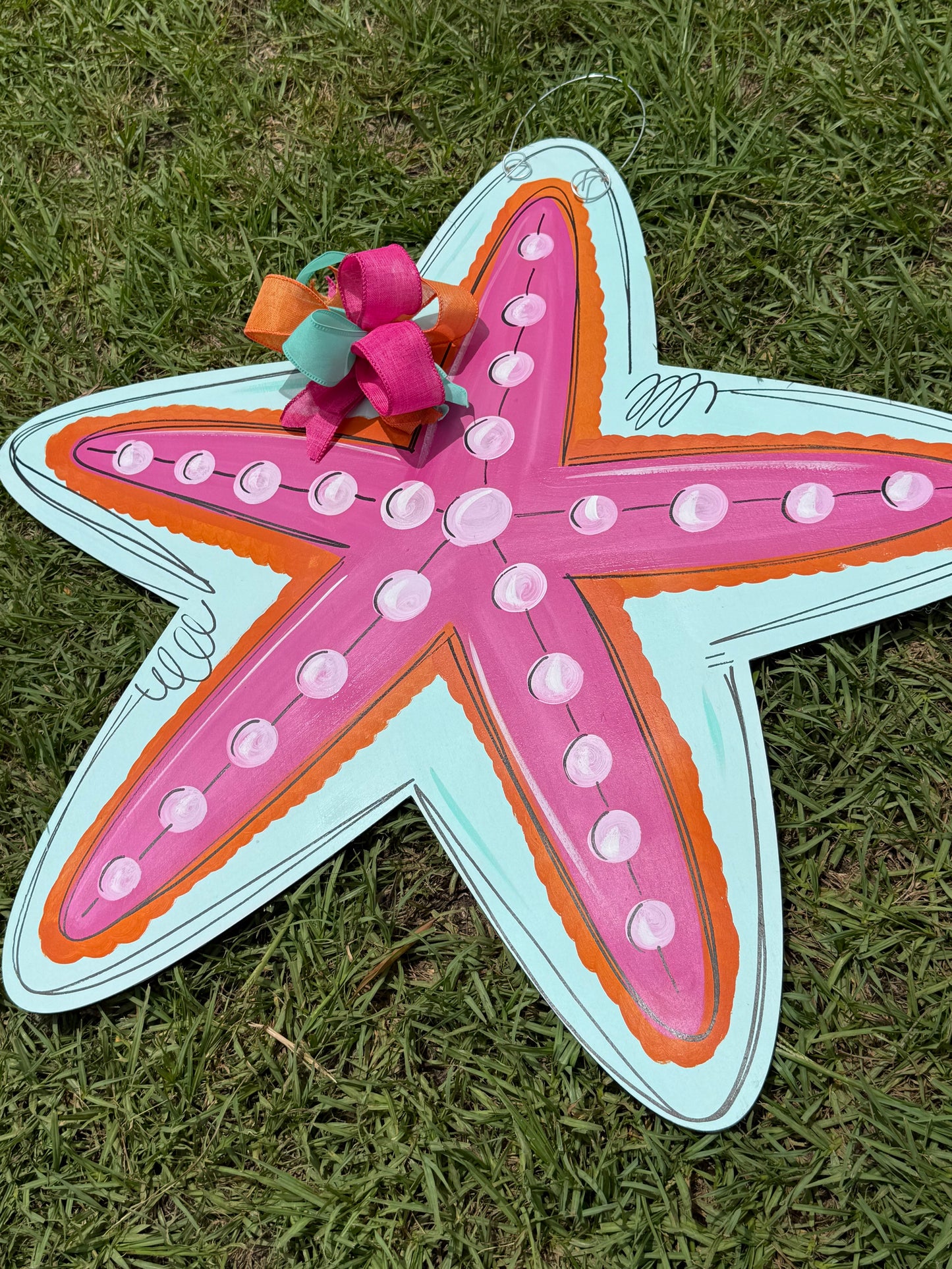Starfish Summer Doorhanger
