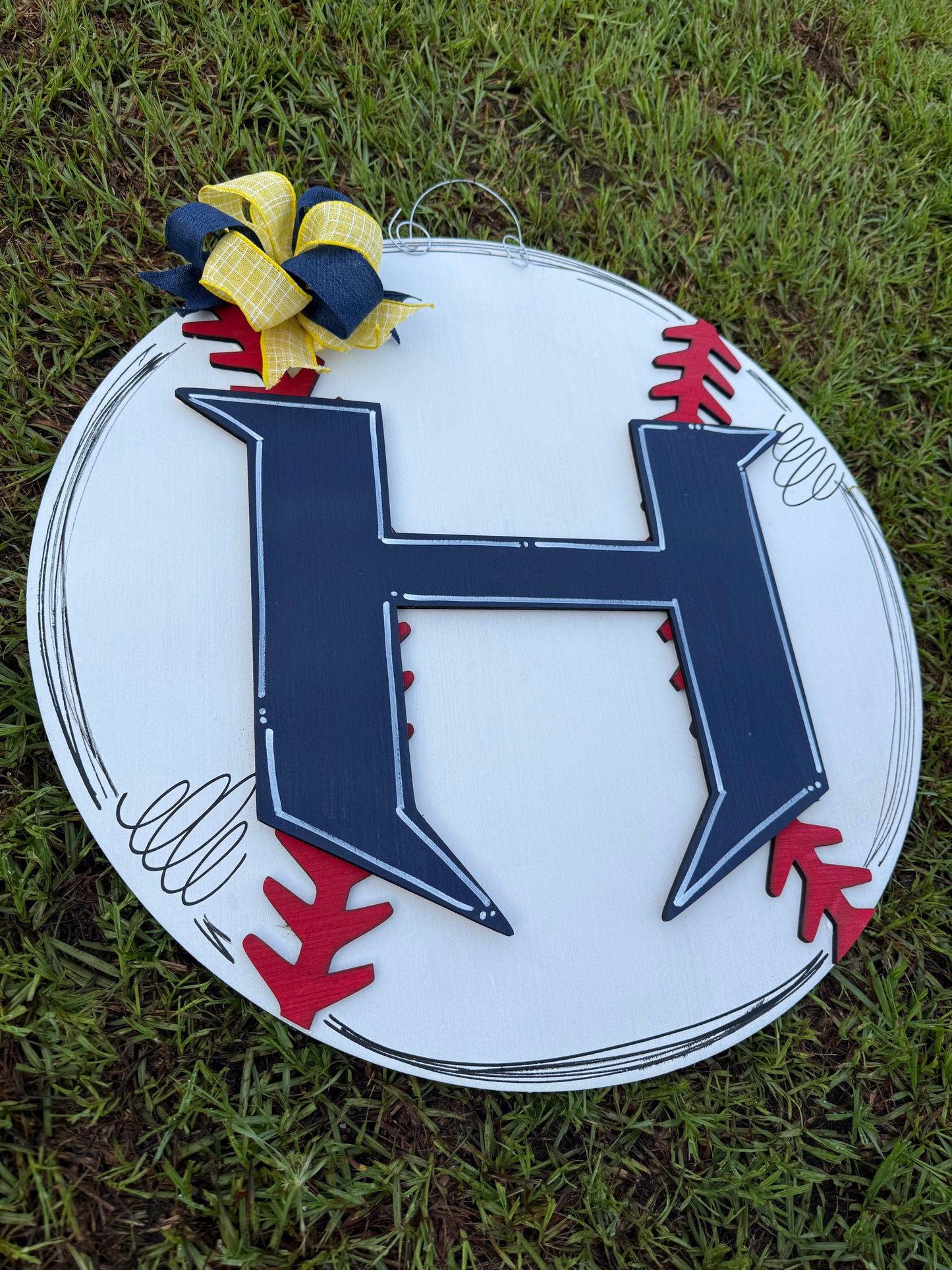 Baseball Logo Doorhanger