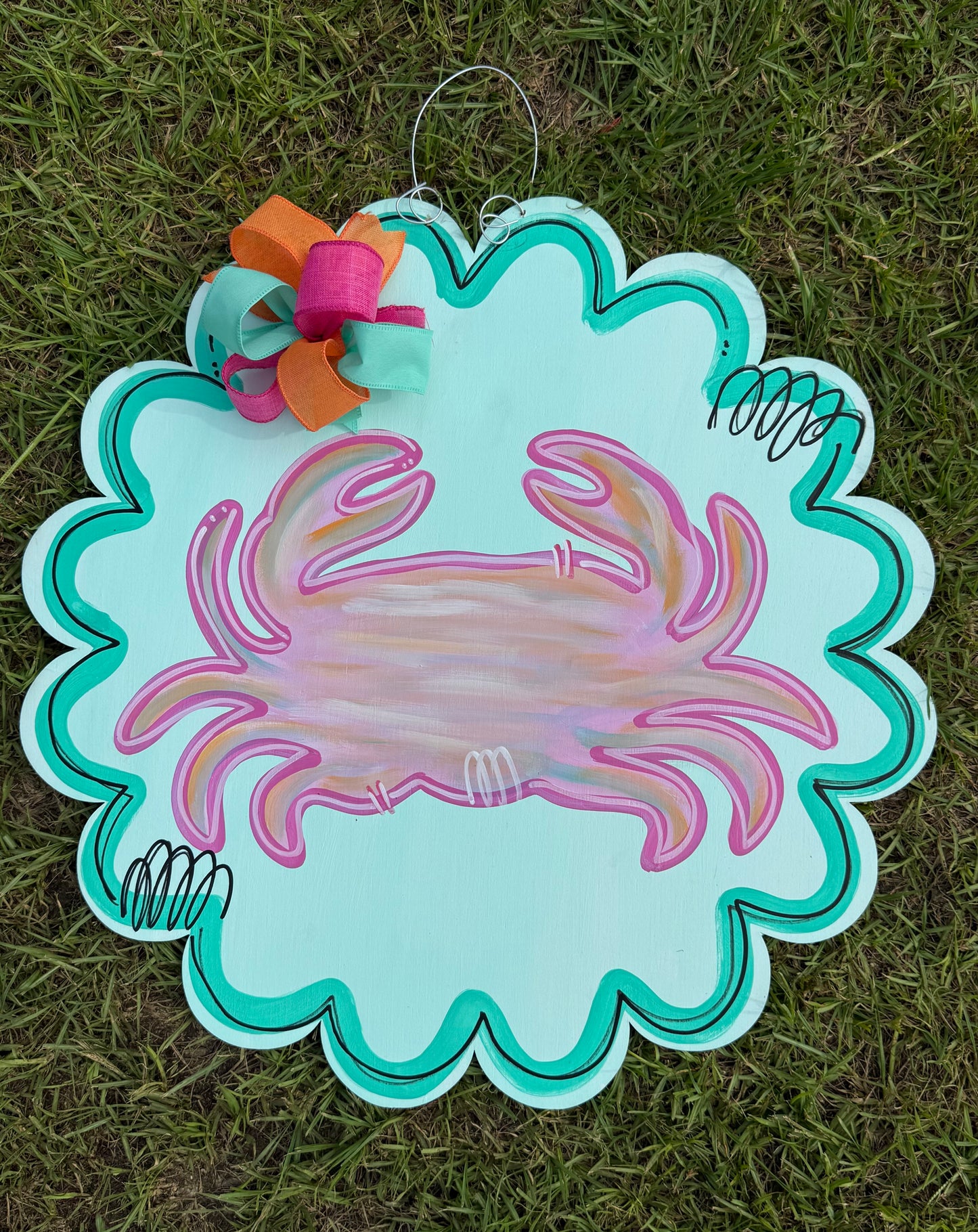 Sweet Summer Crab Doorhanger